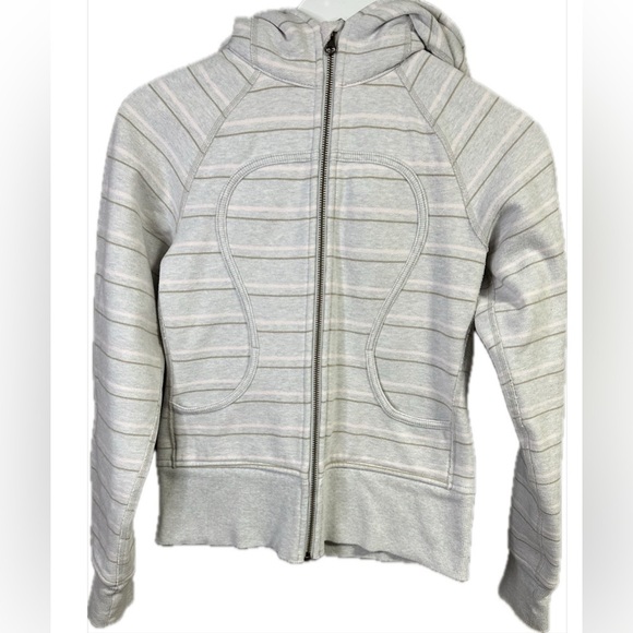 lululemon athletica Tops - Lululemon Striped Scuba Size 4